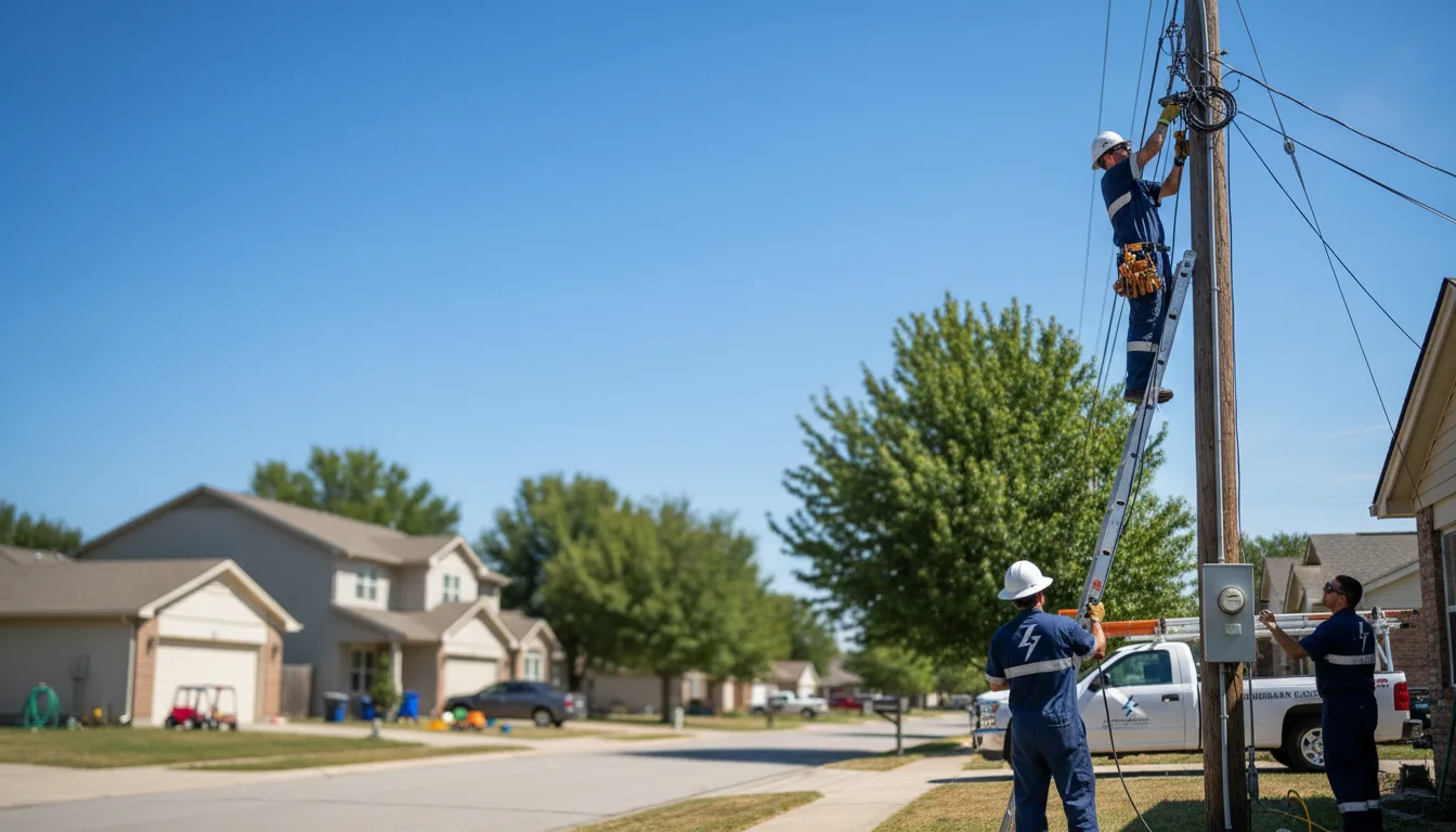 Residential electrician providing installation services in Wiseman, AR